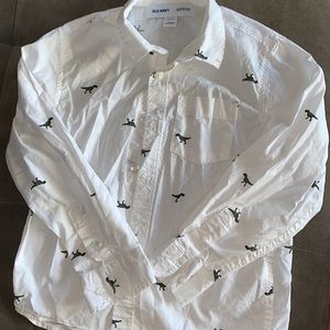 Bottom down shirt - Dinosaurs